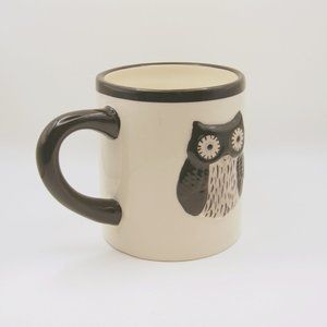 Black and White Owl Coffee Mug by Global Design and Kate Williams